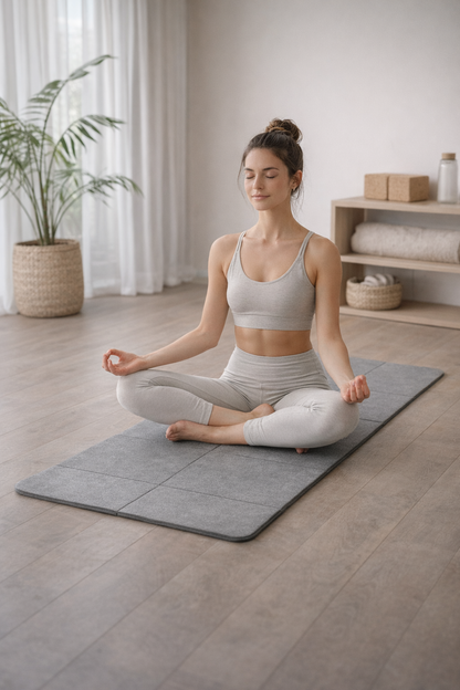 מזרן יוגה יציב שלא מחליק - לתרגול שקט ובטוח